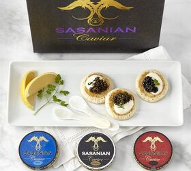 how to make baked sweet potatoes with maple glaze perfect for your hol, Sasanian Caviar Trio Gift Set