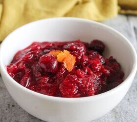 homemade cranberry sauce with ginger