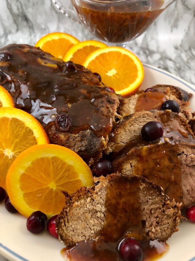 cranberry orange glazed pork loin