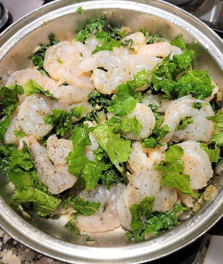 garlic shrimp risotto
