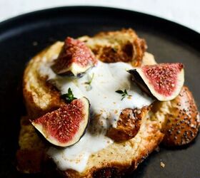Challah French Toast With Greek Yoghurt, Figs, Honey & Thyme