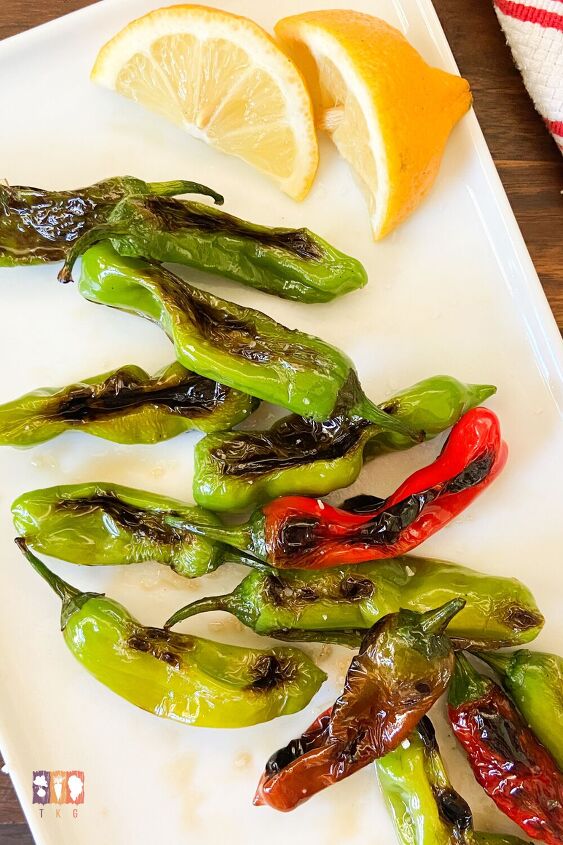 easy blistered shishito peppers the kitchen garten, Blistered shishito peppers
