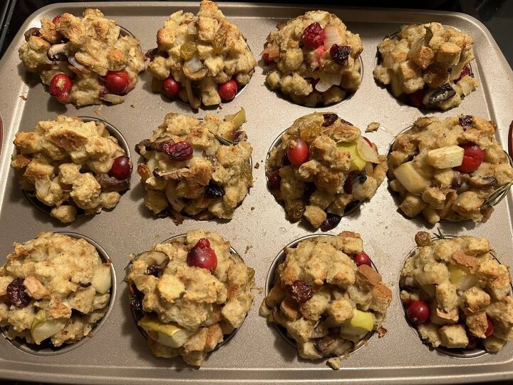 vegetarian and dairy free stuffing muffins