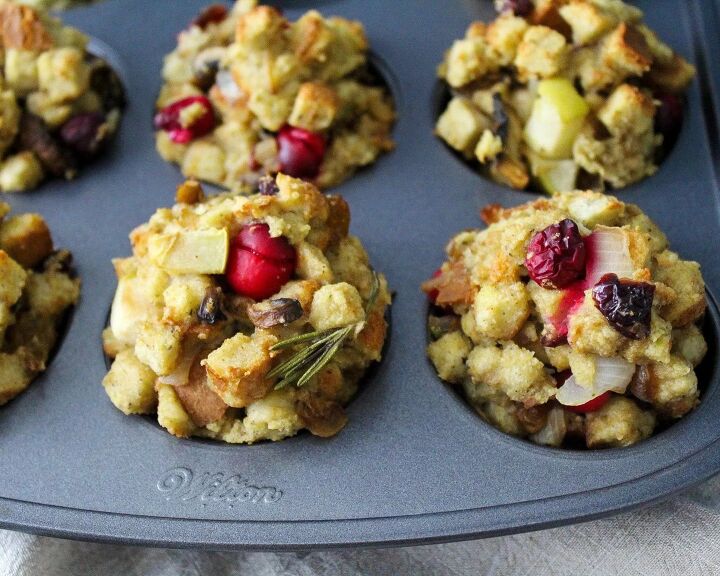 vegetarian and dairy free stuffing muffins