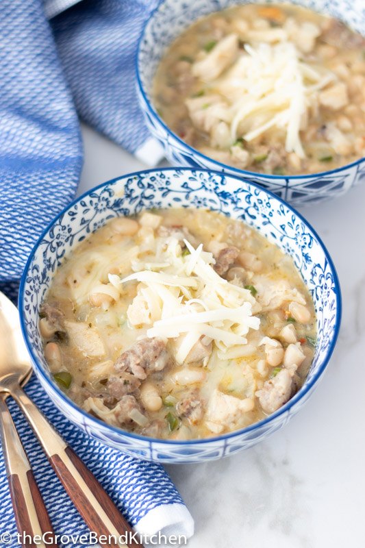 s 11 non traditional turkey dishes for family dinners, Turkey Sausage White Chili