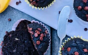 Vegan Banana Double Chocolate Muffins
