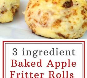 the best 3 ingredient baked apple fritter rolls recipe