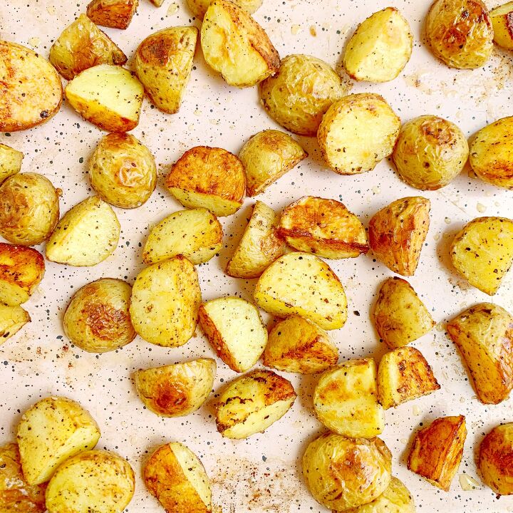 roasted potato salad with creamy feta dressing