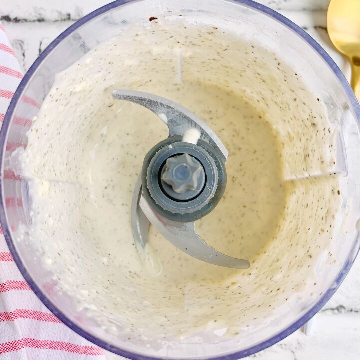 roasted potato salad with creamy feta dressing
