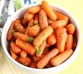 These slow cooker glazed carrots are the no-fuss side dish that your kids will actually eat!