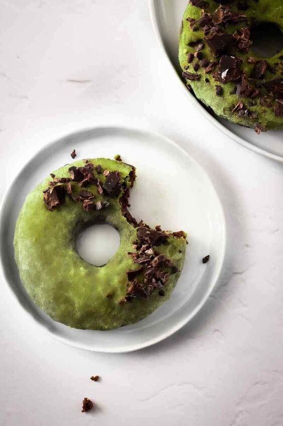 s 10 most interesting types of donuts to make for hanukkah, Chocolate Matcha Almond Flour Donuts