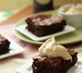 When you want something different, try these fudgy, crackly-topped Guinness brownies