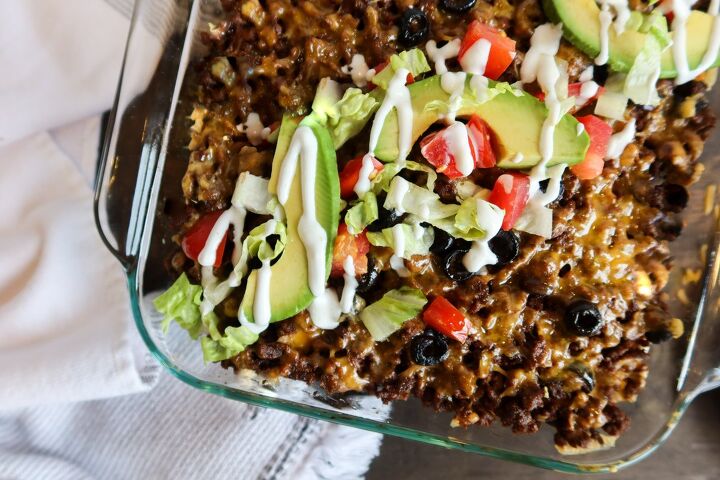 taco casserole easy low carb recipe, Taco Casserole