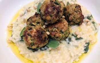 Creamy Risotto With Chicken Meatballs