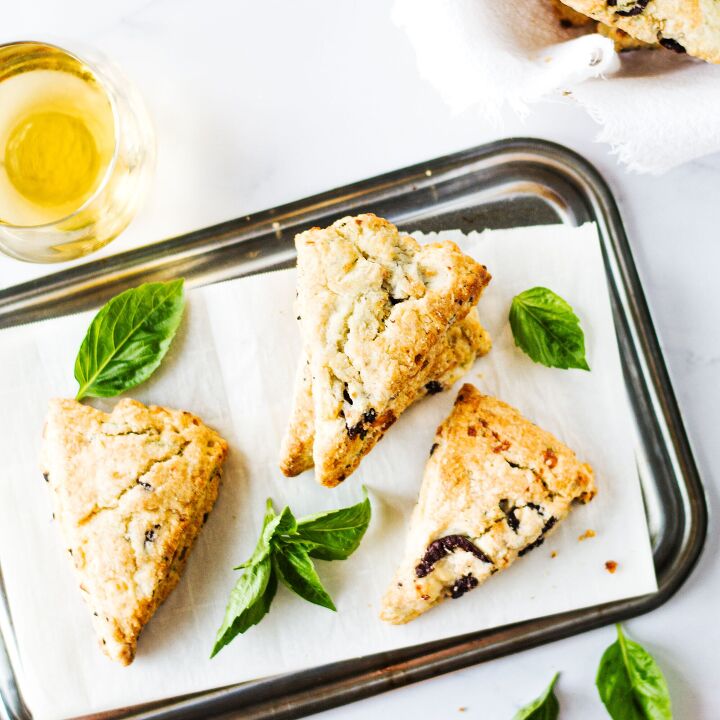 feta kalamata olive and basil scones