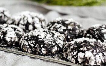 Dairy Free Chocolate and Peppermint Crinkle Cookies