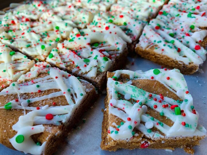 brown butter gingerbread cookie bars