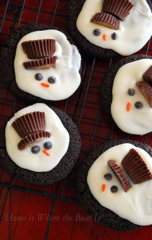 10 best christmas cookies to give out to your friends family, Melted Snowman Cookies