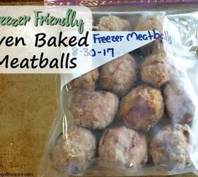 freezer friendly oven baked meatballs