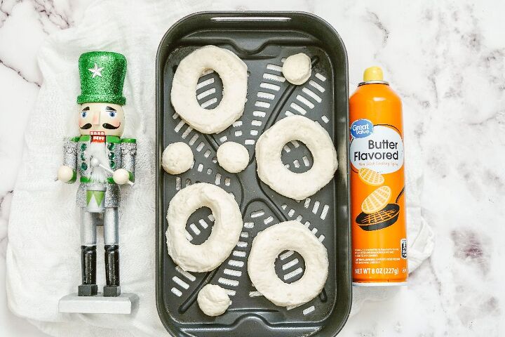 easy delicious christmas air fryer donuts with biscuits