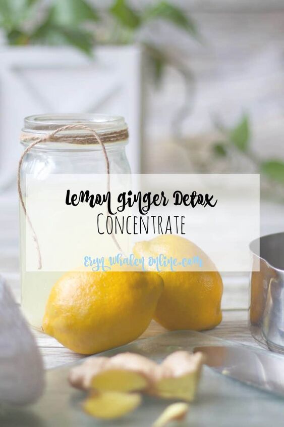 lemon ginger detox drink concentrate