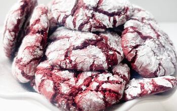 Instant Red Velvet Crinkle Cookies