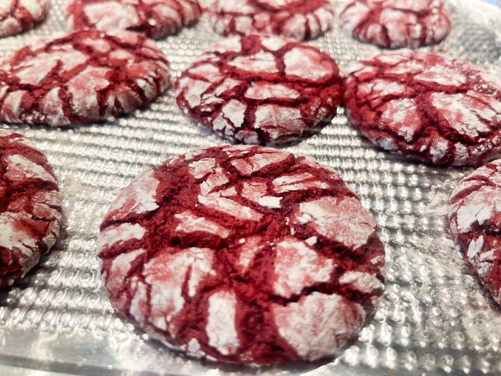 instant red velvet crinkle cookies