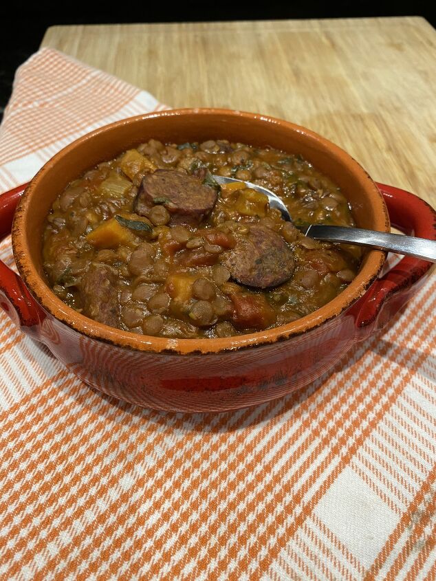 kielbasa and lentil soup recipe