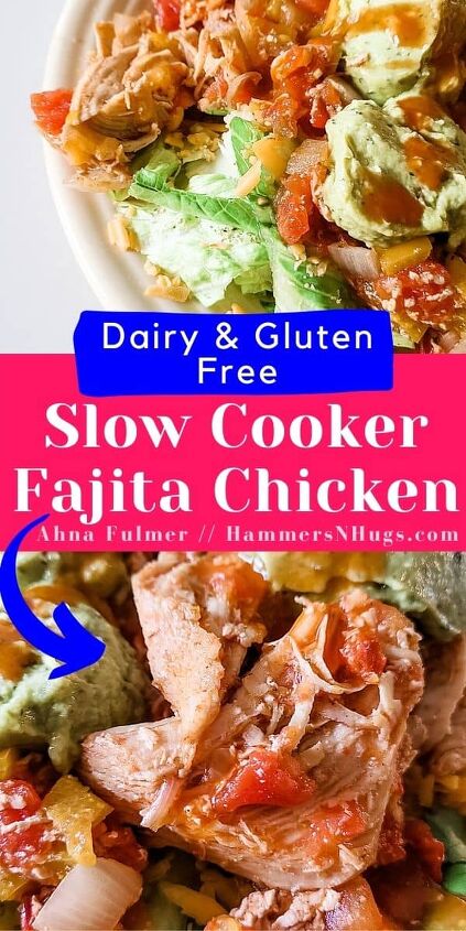slow cooker fajita chicken salad