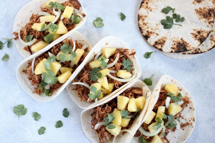 s 10 epic taco night recipes that the whole family will love, Slow Cooker Chipotle Honey Chicken Tacos