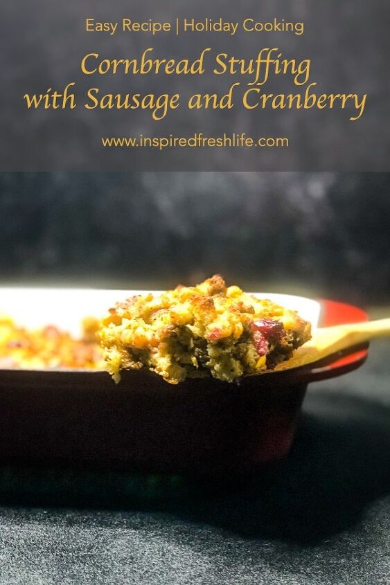 cornbread dressing with sausage and cranberry
