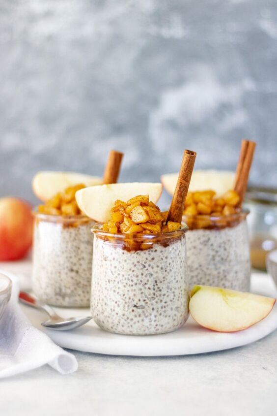 s 11 of the best dishes that combine apple and cinnamon, Apple Pie Chia Pudding