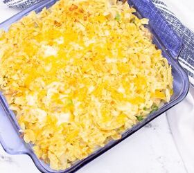 The magic of this tuna casserole happens when you sprinkle an unexpected ingredient on top