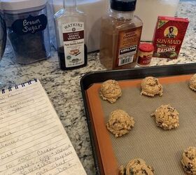 spiced oatmeal raisin cookies