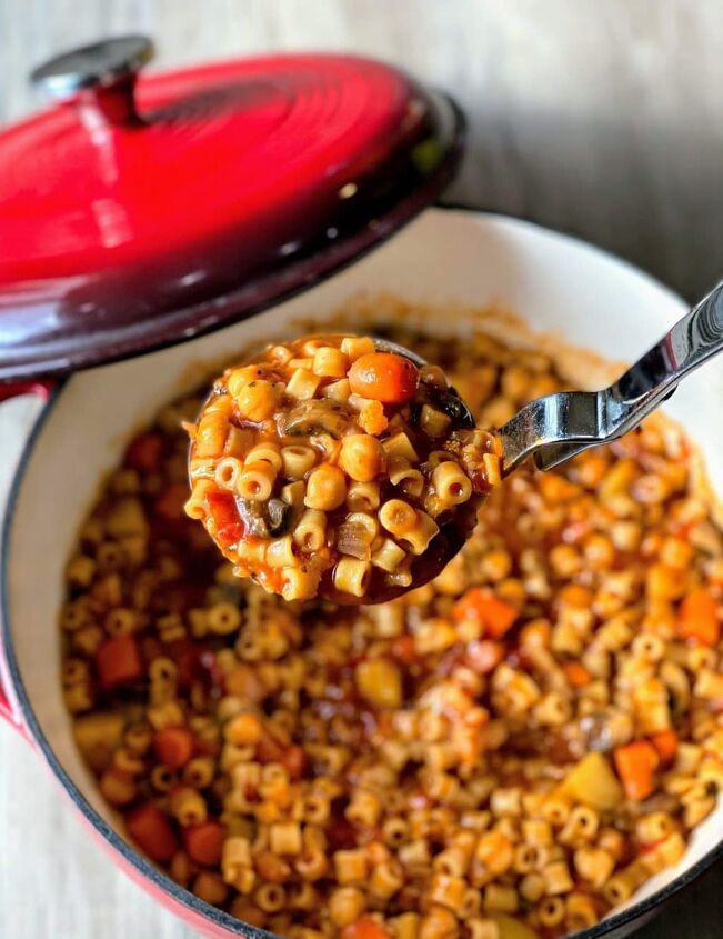 s 11 winter stews for weeknight dinners, Hearty Chickpea Ditalini Vegetable Stew