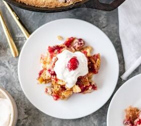 Only 5 minutes to prep, this cake is nutty, sweet, and delightfully tart