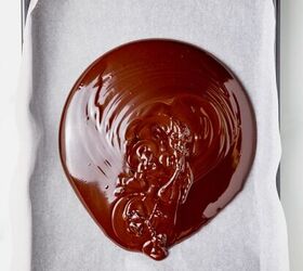 chocolate coconut bark, Melted Chocolate