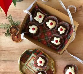 Christmas Pudding Brownie Bites
