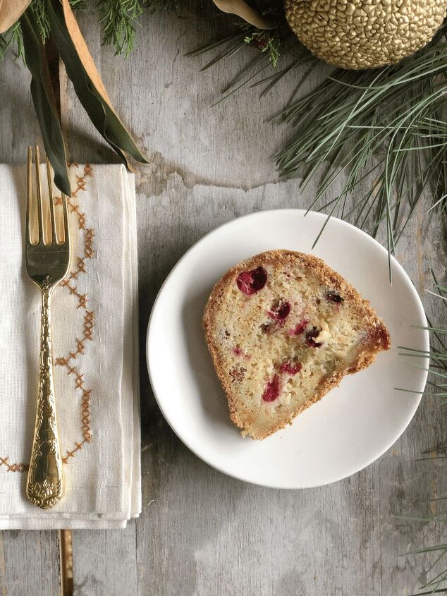 the most delicious and easy cranberry orange cake