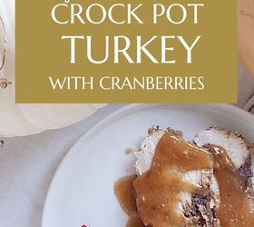 super easy and delicious crock pot turkey with cranberries