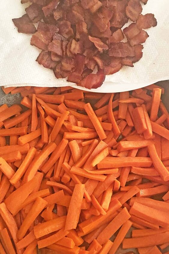 carrots with bacon and maple syrup
