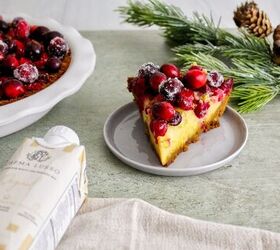Easy and Festive Custard Tart With Fresh Cranberry and Orange