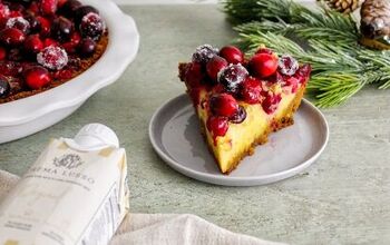 Easy and Festive Custard Tart With Fresh Cranberry and Orange