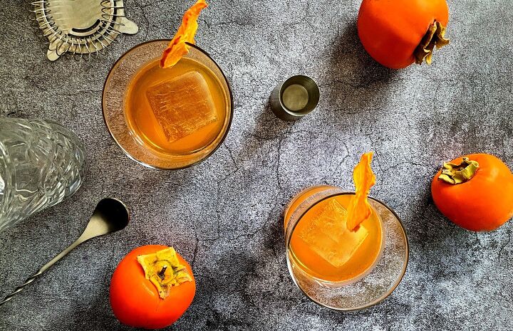 bourbon persimmon cocktail