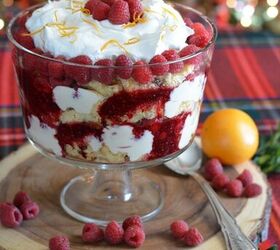 Panettone Trifle With Orange Curd and Raspberries
