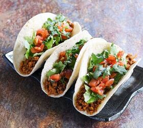 , Plant based soy curl soft tacos