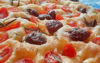 Focaccia Recipe Easy Authentic With Olives, Tomatoes & Rosemary!