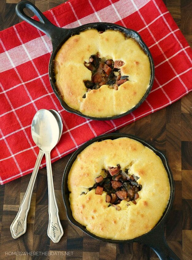 good luck new year cornbread skillet