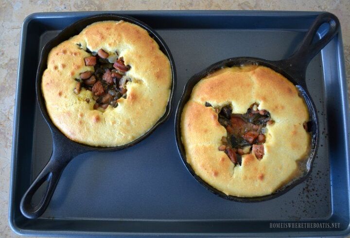 good luck new year cornbread skillet