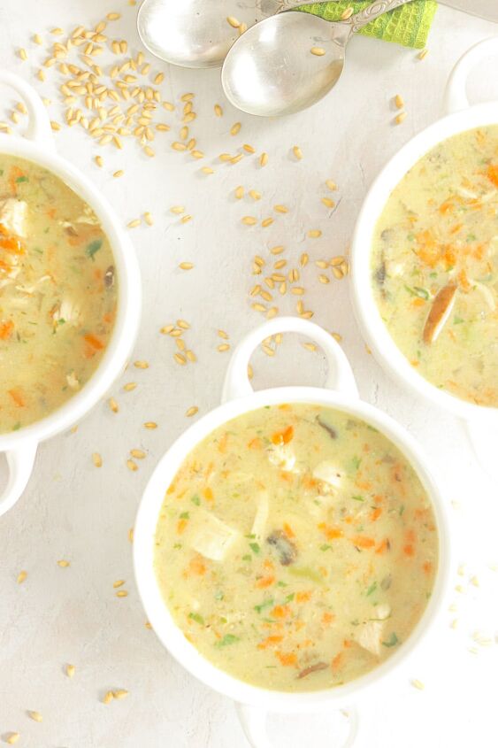 the best creamy chicken soup with wheat berry whole wheat